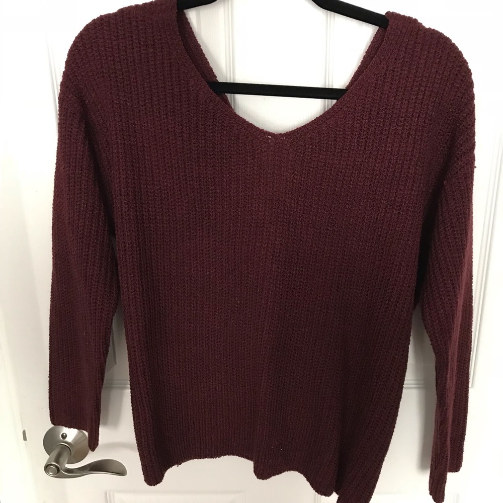 ASTR twist back sweater